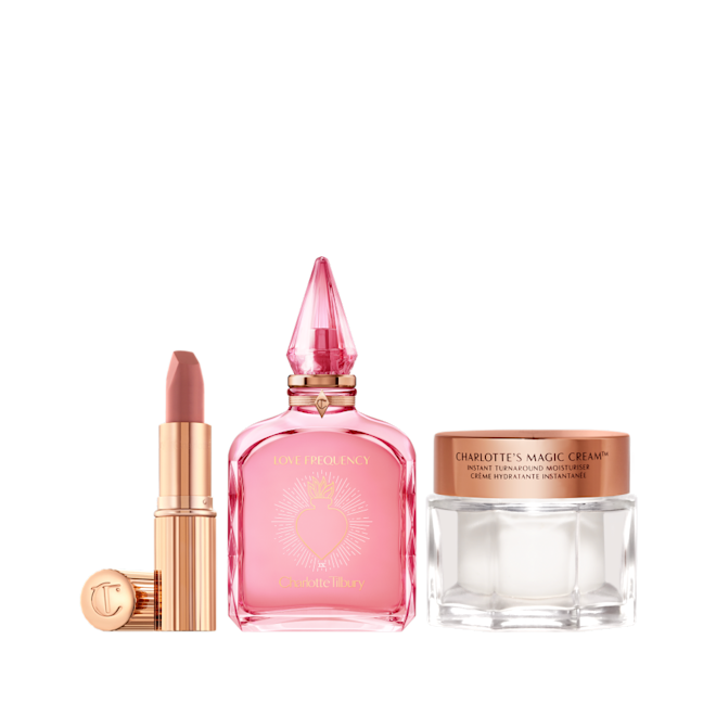 The Love + Happiness Kit: Skincare, Makeup + Perfume Trio The Love + Happiness Kit: Skincare, Makeup + Perfume Trio