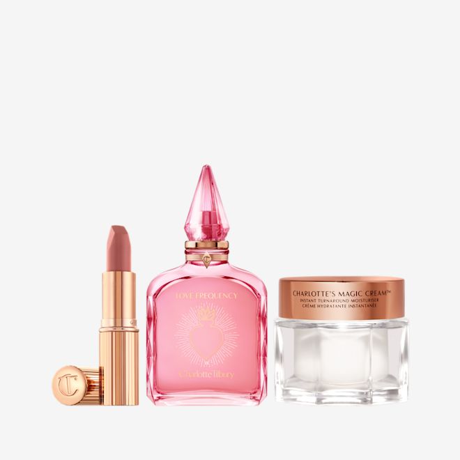 The Love + Happiness Kit: Skincare, Makeup + Perfume Trio The Love + Happiness Kit: Skincare, Makeup + Perfume Trio