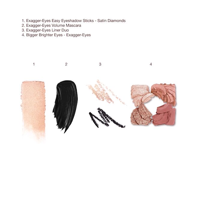 THE ULTIMATE EXAGGER-EYES KIT texture swatch THE ULTIMATE EXAGGER-EYES KIT texture swatch