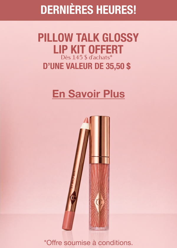 Pillow Talk Glossy Lip Kit offert Pillow Talk Glossy Lip Kit offert