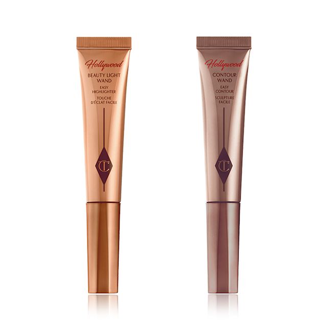 Hollywood Contour Duo packshot for blog Hollywood Contour Duo includes Charlotte's Hollywood Contour Wand and Beauty Light Wand for easy Hollywood highlighting and contouring