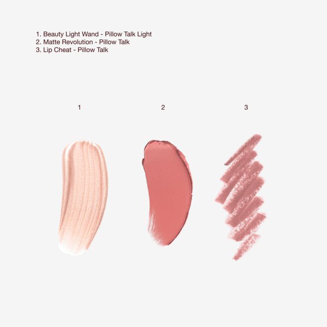 Texture Swatch of PILLOW TALK ICONIC LIP + CHEEK KIT - ORIGINAL Holiday 2026 Texture Swatch of PILLOW TALK ICONIC LIP + CHEEK KIT - ORIGINAL Holiday 2026