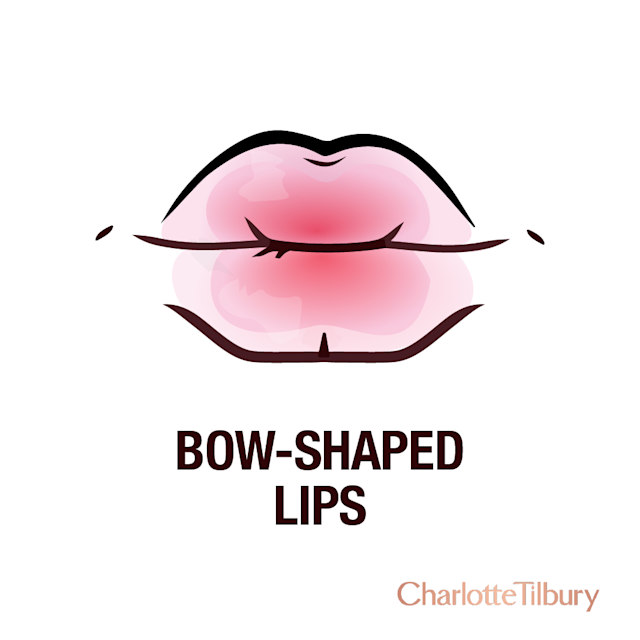 Bow-Shaped Lips Bow-shaped lips graphic with a bow-shaped Cupid's bow
