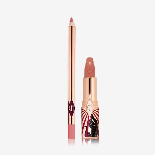 Luscious Lip Slick Angel Alessandra Open Packshot Luscious Lip Slick Angel Alessandra lipstick and lip liner