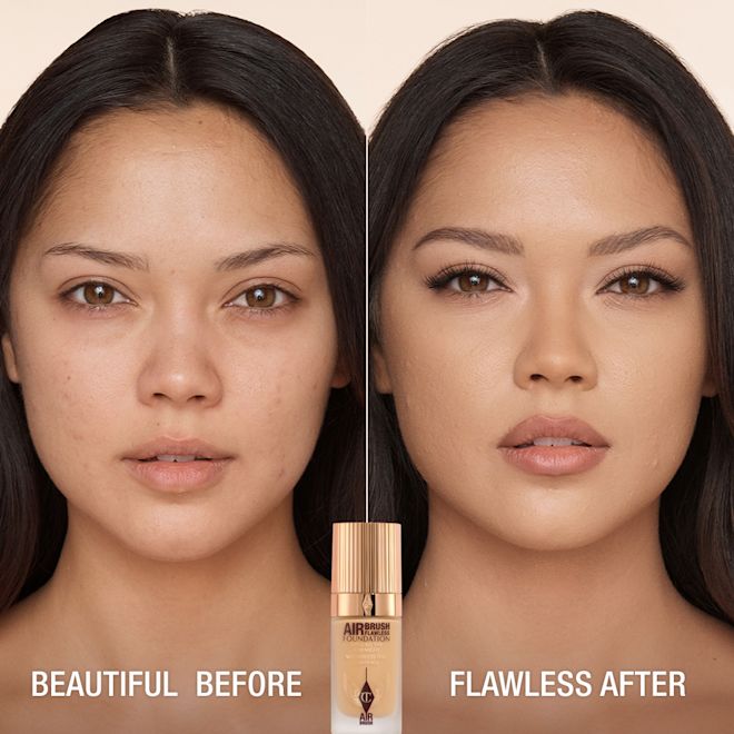 AIRBRUSH FLAWLESS FOUNDATION BEFORE AND AFTER 7 NEUTRAL AIRBRUSH FLAWLESS FOUNDATION BEFORE AND AFTER 7 NEUTRAL
