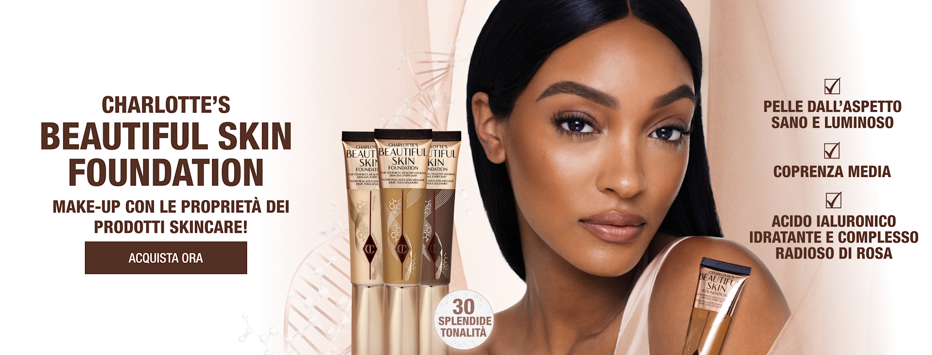 Charlotte's Beautiful Skin Foundation 30 Beautiful shades. Find your perfect shade!