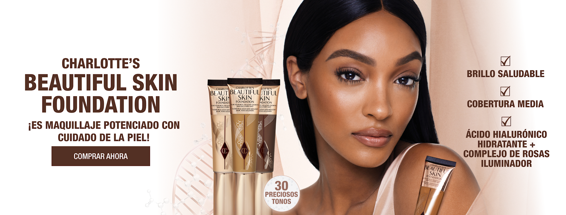 Charlotte's Beautiful Skin Foundation 30 Beautiful shades. Find your perfect shade!