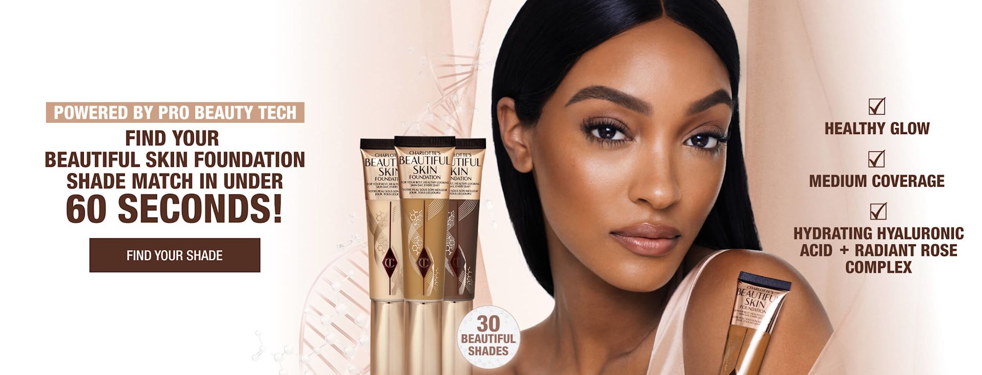 Charlotte's Beautiful Skin Foundation 30 Beautiful shades. Find your perfect shade!