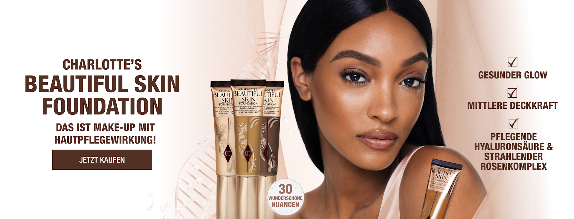 Charlotte's Beautiful Skin Foundation 30 Beautiful shades. Find your perfect shade!