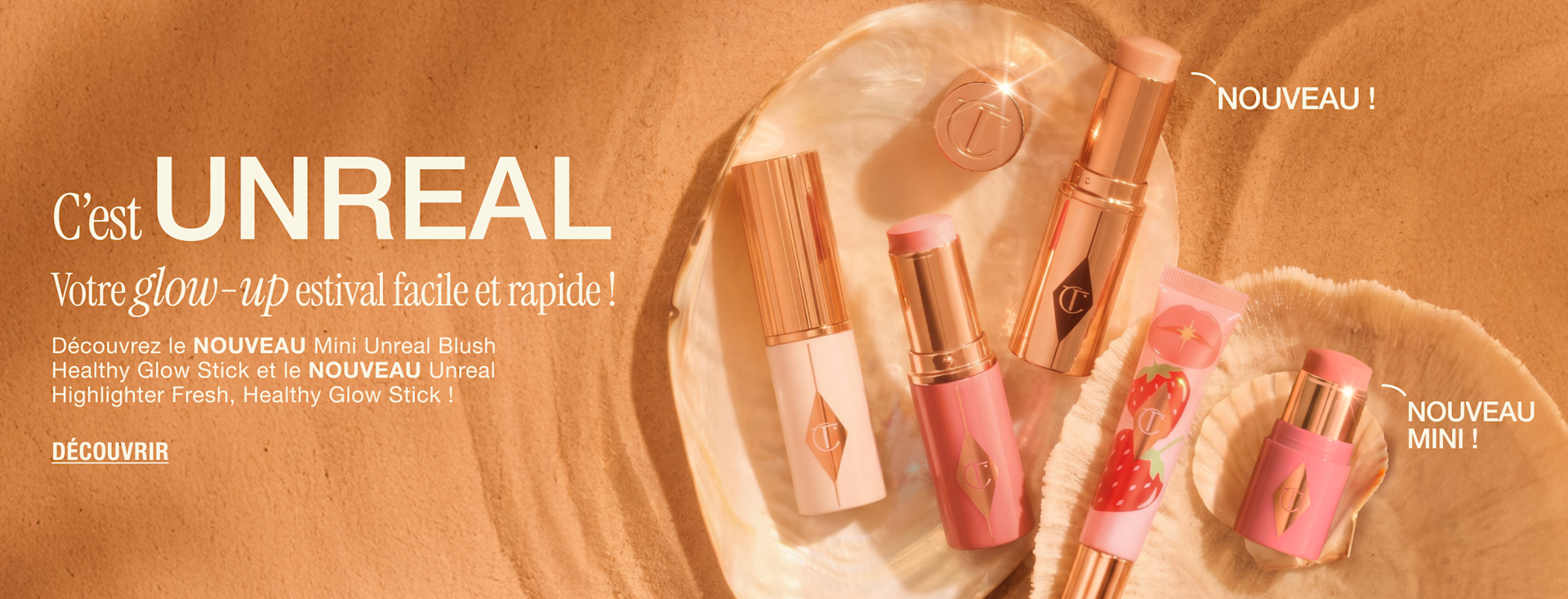 C'est UNREAL Votre glow-up estival facile et rapide Découvrez le NOUVEAU Mini Unreal Blush : votre glow au format poche, où que vous soyez ! C'est UNREAL Votre glow-up estival facile et rapide Découvrez le NOUVEAU Mini Unreal Blush : votre glow au format poche, où que vous soyez !