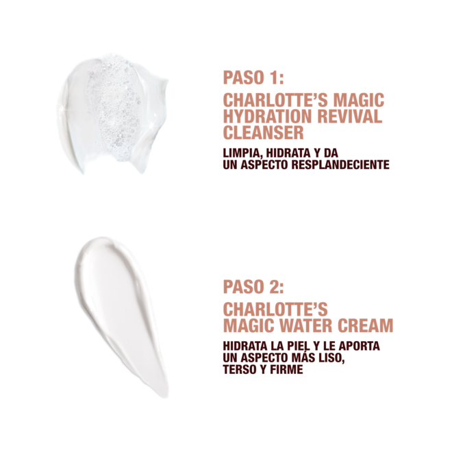 Muestras de la crema Magic Water Cream y del limpiador Magic Hydration Revival Cleanser Muestras de la crema Magic Water Cream y del limpiador Magic Hydration Revival Cleanser