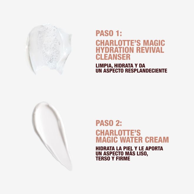 Muestras de la crema Magic Water Cream y del limpiador Magic Hydration Revival Cleanser Muestras de la crema Magic Water Cream y del limpiador Magic Hydration Revival Cleanser