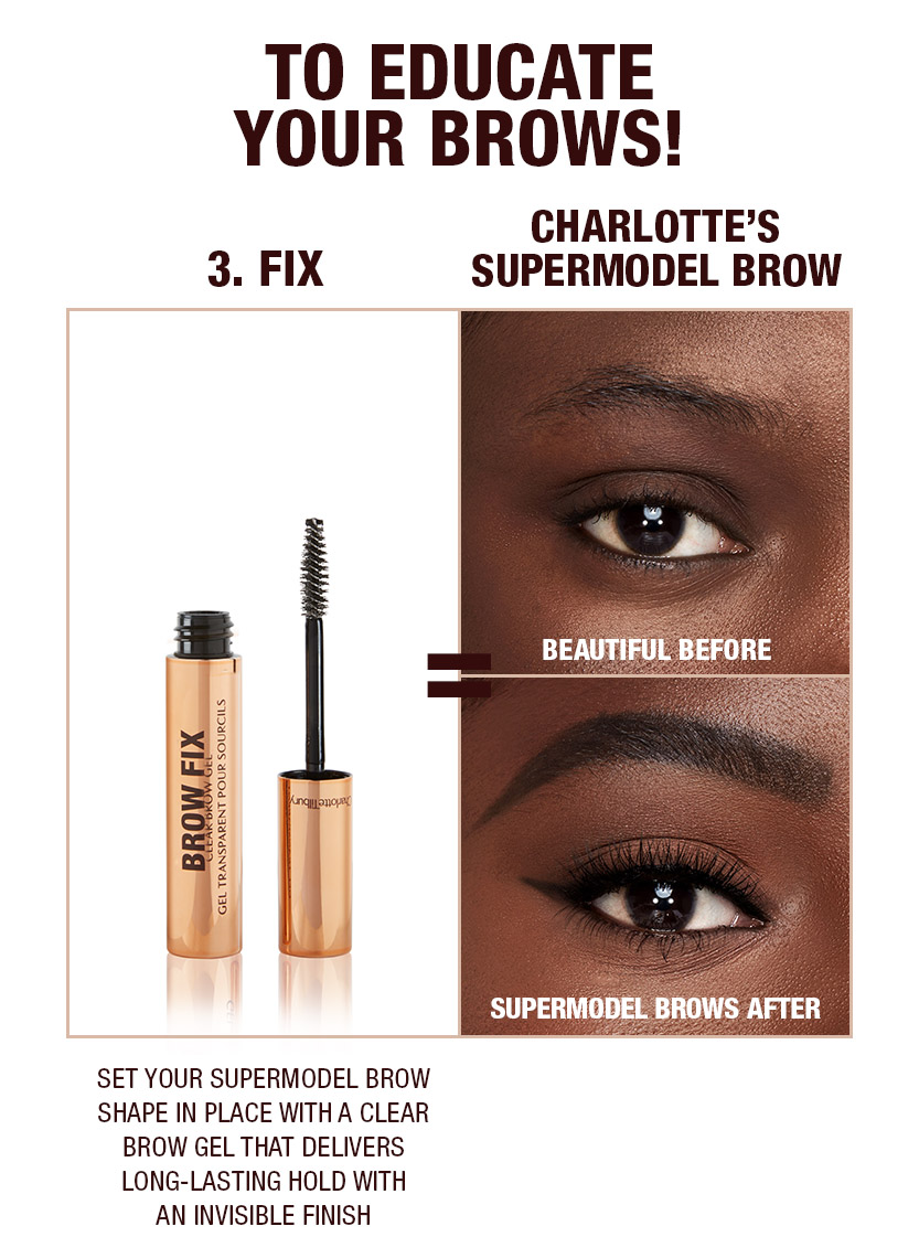 Supermodel brows 3 step routine Natural Black