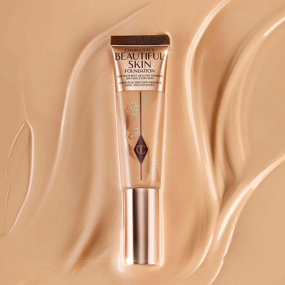 Hydrating foundation for mature skin Charlotte's Beautiful Skin Foundation for mature skin with hydrating texture swatch