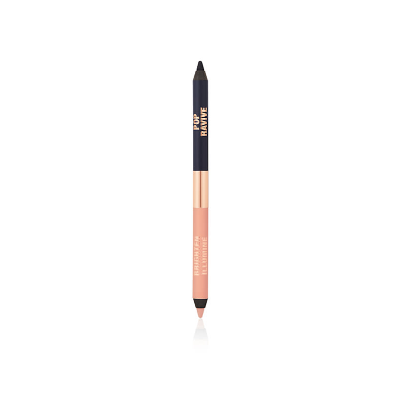 Sleep Cheat packshot for blog Sleep Cheat Liner Duo with brightening peach and eye-defining navy eyeliner shades