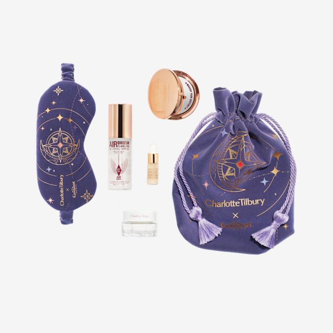 Packshot der Starfell Treasure Box: Deluxe-Probe des Serum Crystal Elixir, TS Setting Spray, TS Magic Water Cream & neuer Kompaktspiegel Packshot der Starfell Treasure Box: Deluxe-Probe des Serum Crystal Elixir, TS Setting Spray, TS Magic Water Cream & neuer Kompaktspiegel