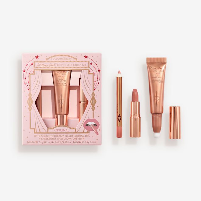 Packshot with Products PILLOW TALK ICONIC LIP + CHEEK KIT - ORIGINAL Holiday 2026 Packshot with Products PILLOW TALK ICONIC LIP + CHEEK KIT - ORIGINAL Holiday 2026