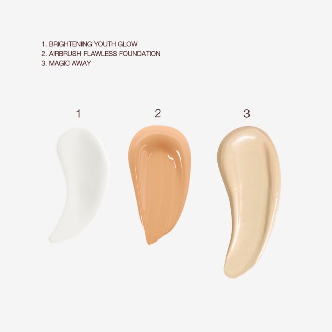 Brightening Youth Glow, Airbrush Flawless Foundation and Magic Away Brightening Youth Glow, Airbrush Flawless Foundation and Magic Away