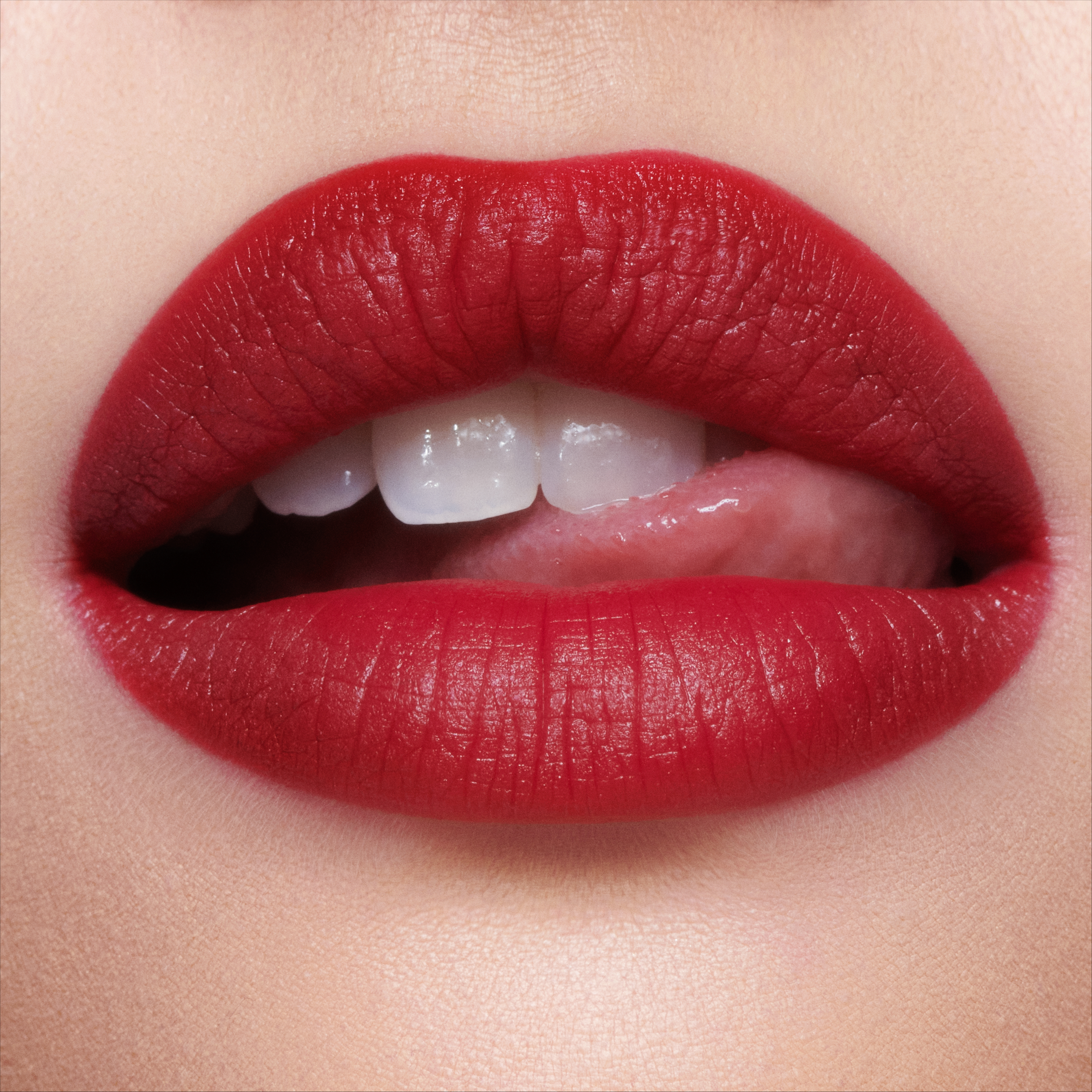 Ruby Blur bold lip close up