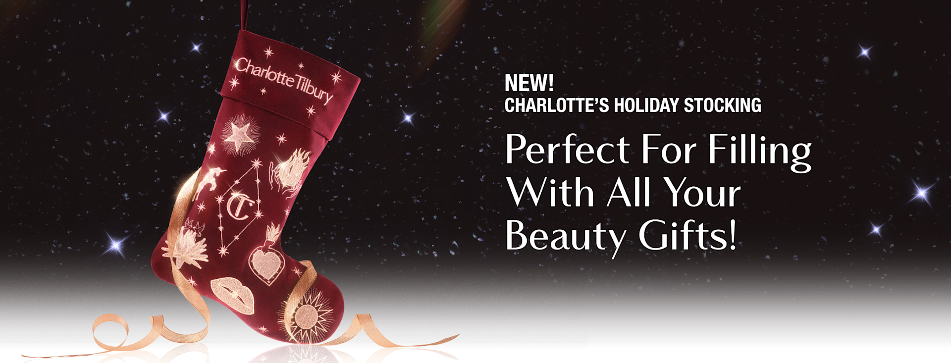 NEW! CHARLOTTE’S HOLIDAY STOCKING NEW! CHARLOTTE’S HOLIDAY STOCKING