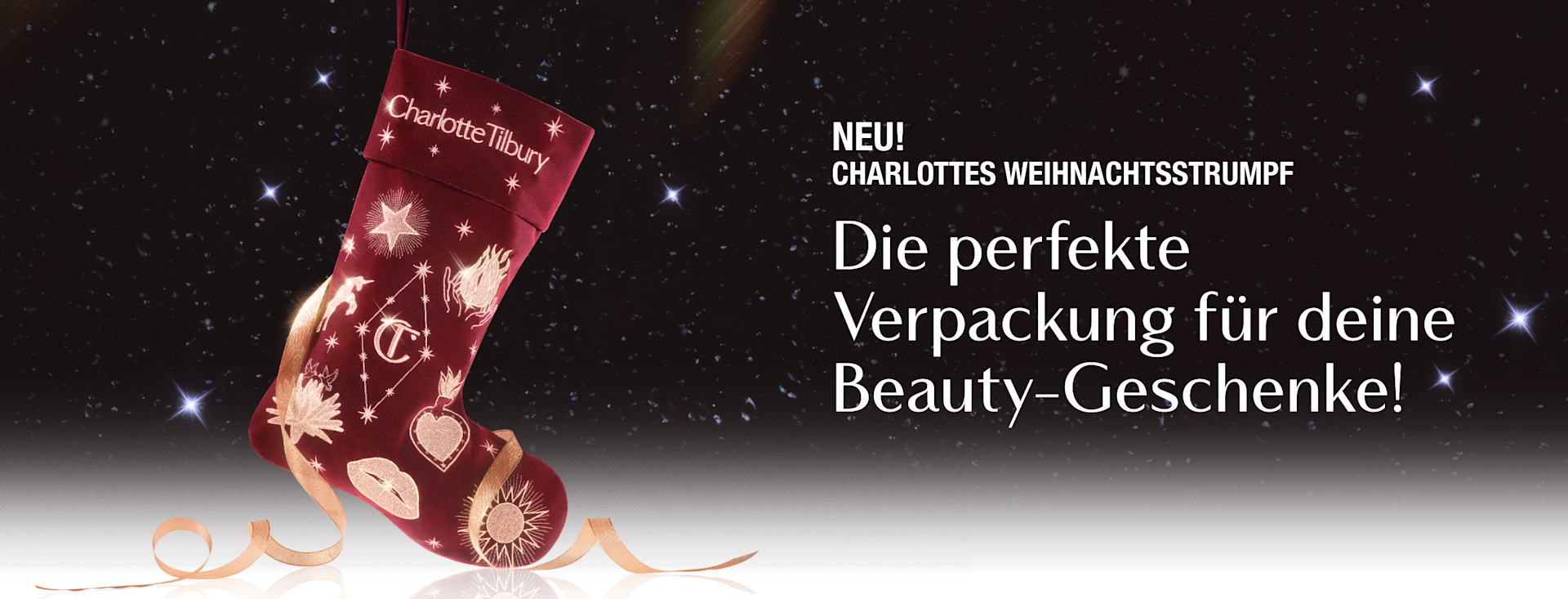 NEW! CHARLOTTE’S HOLIDAY STOCKING NEW! CHARLOTTE’S HOLIDAY STOCKING