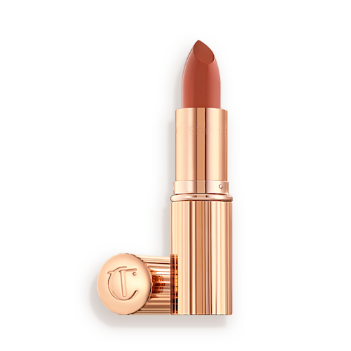 Stoned Rose Lipstick Packshot Lid Off Stoned Rose coral rose lipstick packshot with lid off