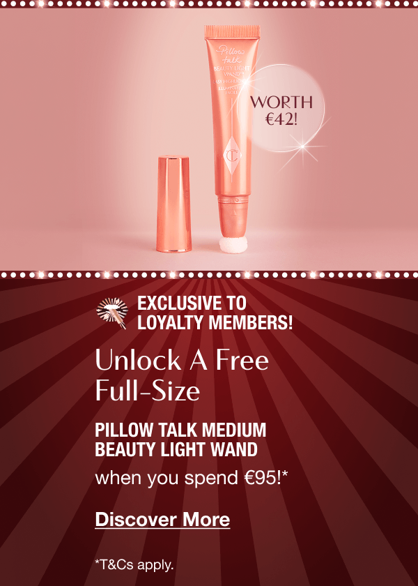 Exclusive To Loyalty Members! UNLOCK A FREE FULL-SIZE PILLOW TALK MEDIUM BEAUTY LIGHT WAND Exclusive To Loyalty Members! UNLOCK A FREE FULL-SIZE PILLOW TALK MEDIUM BEAUTY LIGHT WAND