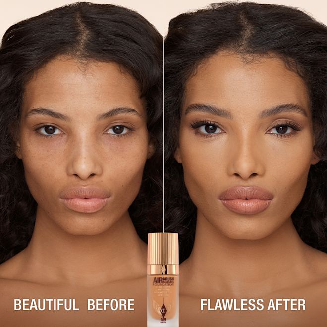 AIRBRUSH FLAWLESS FOUNDATION BEFORE AND AFTER 9 warm AIRBRUSH FLAWLESS FOUNDATION BEFORE AND AFTER 9 warm