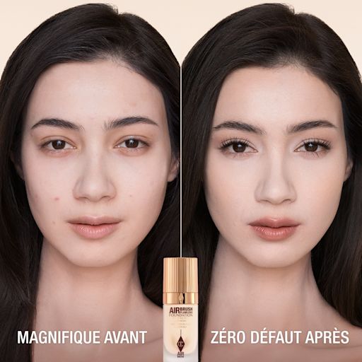 AIRBRUSH FLAWLESS FOUNDATION AVANT ET APRÈS - 1 COOL AIRBRUSH FLAWLESS FOUNDATION AVANT ET APRÈS - 1 COOL