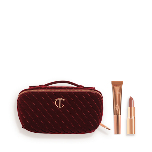 Super Nudes Sculpting Secrets + Large Makeup Bag with Liquid Contour + Nude Lipstick Super Nudes Sculpting Secrets + Large Makeup Bag with Liquid Contour + Nude Lipstick