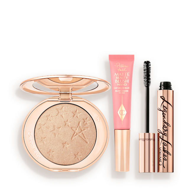 HOLLYWOOD BLUSH, GLOW + LEGENDARY LASHES KIT PACKSHOT HOLLYWOOD BLUSH, GLOW + LEGENDARY LASHES KIT PACKSHOT