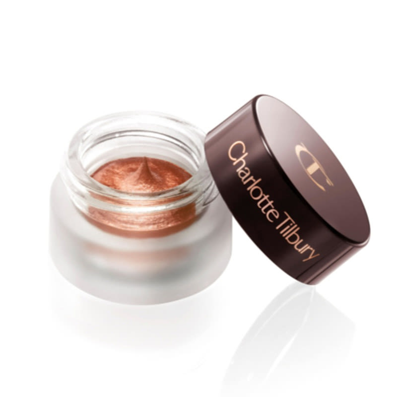 Walk of No Shame Eyes to Mesmerise packshot for blog Eyes to Mesmerise cream eyeshadow pot in berry-red shade Walk of No Shame