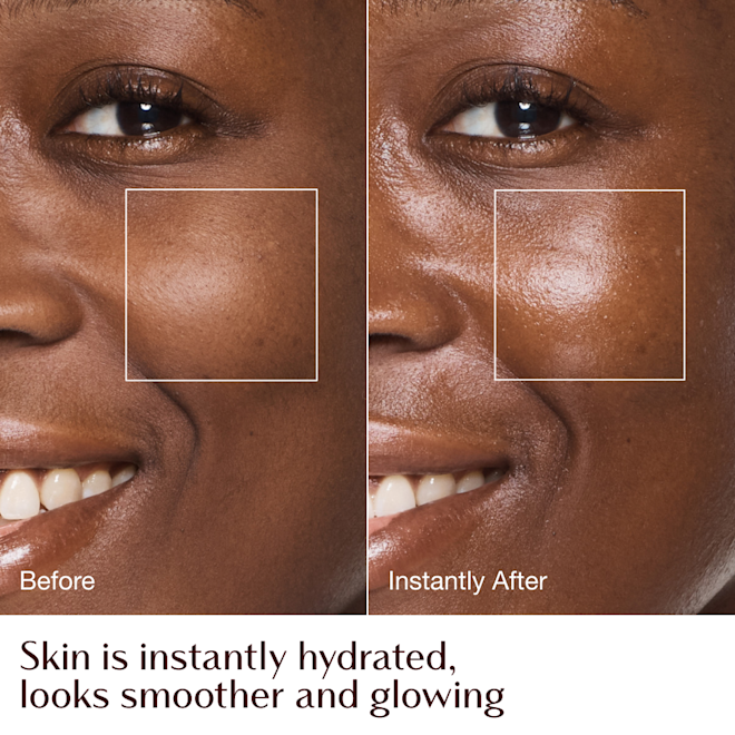magic cream - before and after hydration infographic - model Mandy magic cream - before and after hydration infographic - model Mandy