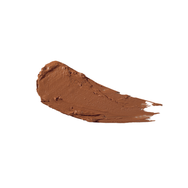 Beautiful Skin Sun-Kissed Glow Bronzer in Tan swatch Swatch of a hydrating cream bronzer in a dark-brown shade.