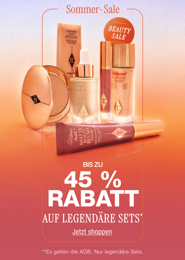 Beauty-Sale Sommer-Sale Bis zu 45 % Rabatt auf legendäre Sets* <JETZT SHOPPEN> Beauty-Sale Sommer-Sale Bis zu 45 % Rabatt auf legendäre Sets* <JETZT SHOPPEN>