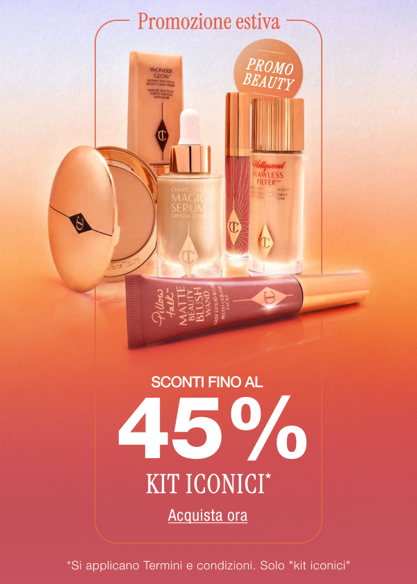 Promozione beauty Promozione estiva Sconti fino al 45% su Kit iconici* <ACQUISTA ORA> Promozione beauty Promozione estiva Sconti fino al 45% su Kit iconici* <ACQUISTA ORA>