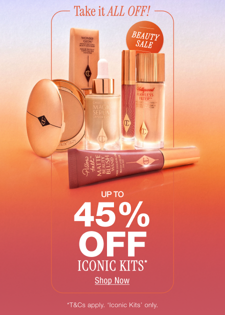 Beauty Sale Take it all off Up To 45% Off Iconic Kits* <SHOP NOW> Beauty Sale Take it all off Up To 45% Off Iconic Kits* <SHOP NOW>