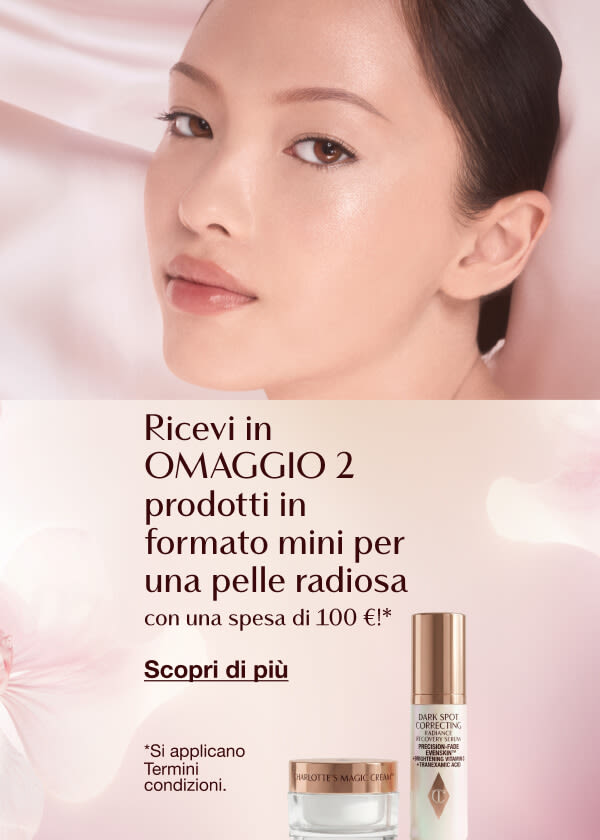 Scopri i regali gratuiti in formato mini per una pelle luminosa Scopri i regali gratuiti in formato mini per una pelle luminosa