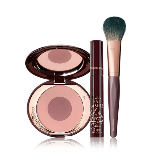 Blushing Beauty Kit Pack Shot Blushing Beauty Kit Pack Shot with a Cheek To Chic Blusher, Mascara and Brush