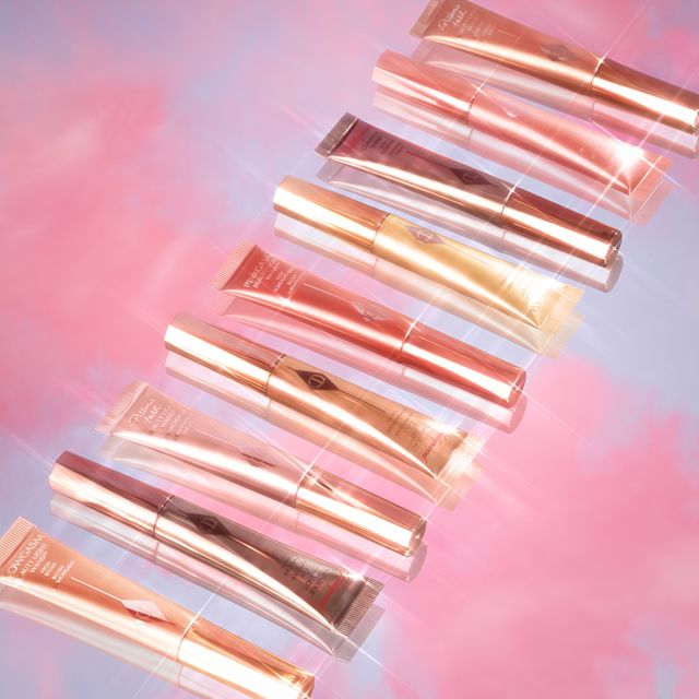 Beauty Light Wands still life Line up of illuminating Beauty Light Wand liquid blush and highlighters