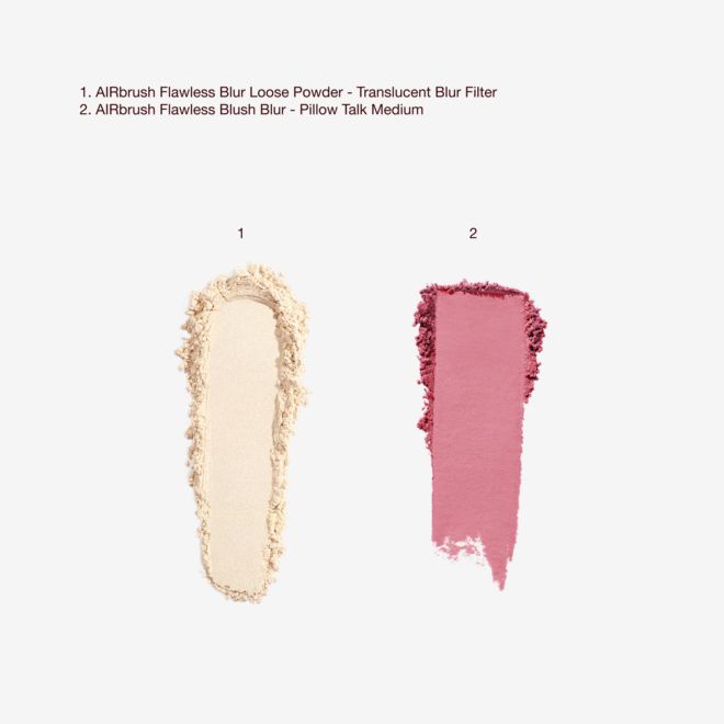 AIRBRUSH FLAWLESS BRIGHTEN & BLUSH DUO SWATCHES AIRBRUSH FLAWLESS BRIGHTEN & BLUSH DUO SWATCHES