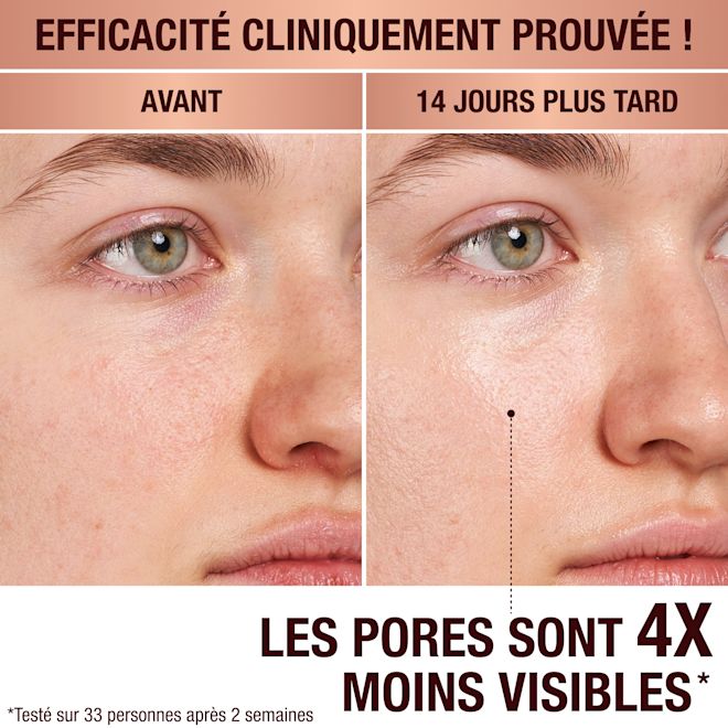 Avant et après le Charlotte's Magic Hydration Revival Cleanser Avant et après le Charlotte's Magic Hydration Revival Cleanser