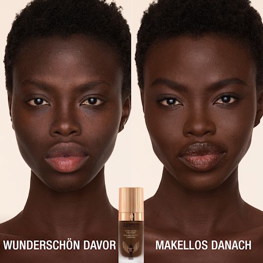 AIRBRUSH FLAWLESS FOUNDATION 17 cool, VORHER UND NACHHER AIRBRUSH FLAWLESS FOUNDATION 17 cool, VORHER UND NACHHER