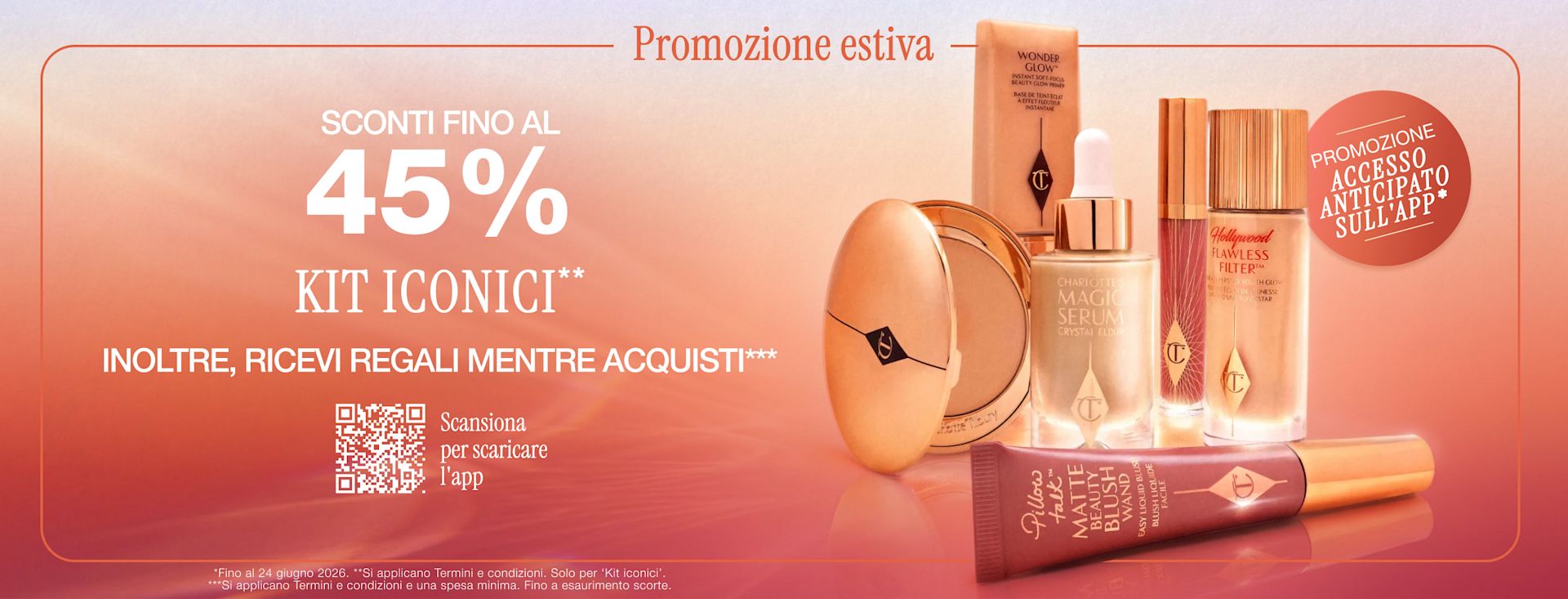 Promozione estiva Sconti fino al 45% Articoli selezionati* + scopri magici regali mentre acquisti** <SCARICA L'APP> Promozione estiva Sconti fino al 45% Articoli selezionati* + scopri magici regali mentre acquisti** <SCARICA L'APP>