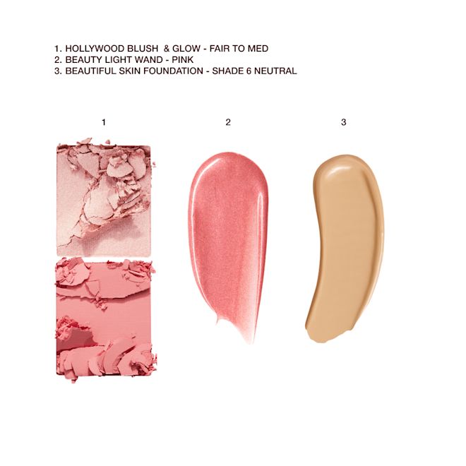Glowing Skin + Pretty Blush Cheeks Kit swatches Glowing Skin + Pretty Blush Cheeks Kit swatches
