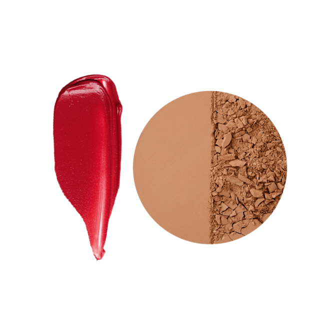 AIRBRUSH BRONZER + LIP BLUR DUO SWATCHES AIRBRUSH BRONZER + LIP BLUR DUO SWATCHES