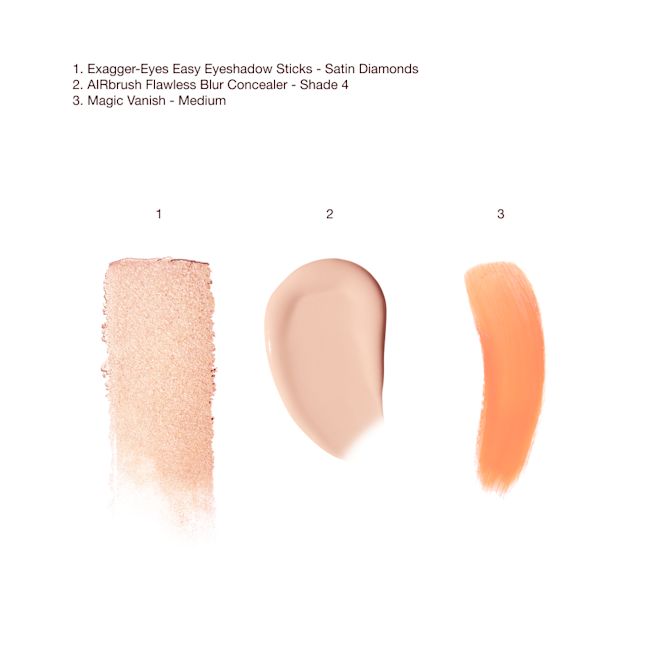 EXAGGER-EYES CORRECT + CONCEAL KIT SWATCHES EXAGGER-EYES CORRECT + CONCEAL KIT SWATCHES