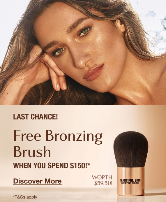 Free Bronzing Brush When You Spend $150!* Free Bronzing Brush When You Spend $150!*