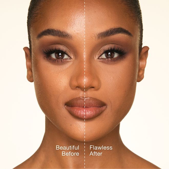 Loose Powder Peach Before and After Loose Powder Peach Before and After