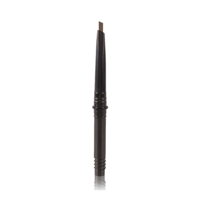 An open, natural brown-coloured eyebrow tint refill with a black-coloured body.